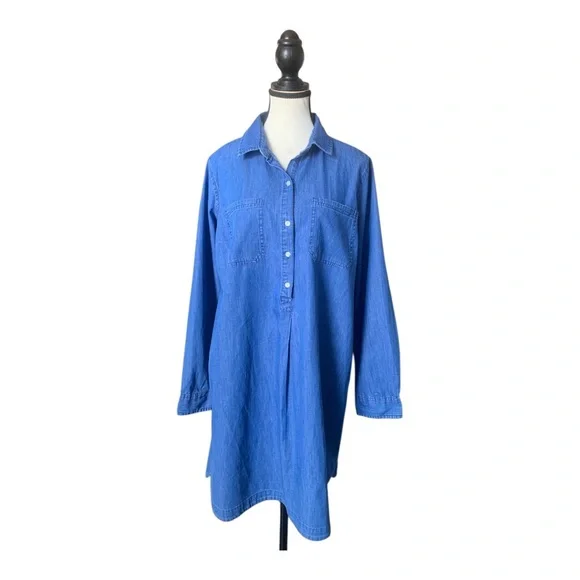 Old Navy denim chambray shirt dress - Picture 12 of 15